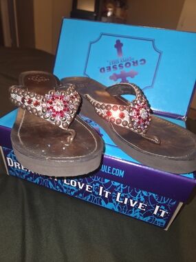 The Crossed Gypsy Soule 2014 Wedge sandals in size 10 New